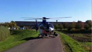 preview picture of video 'Police helicopter departing from Zaltbommel'