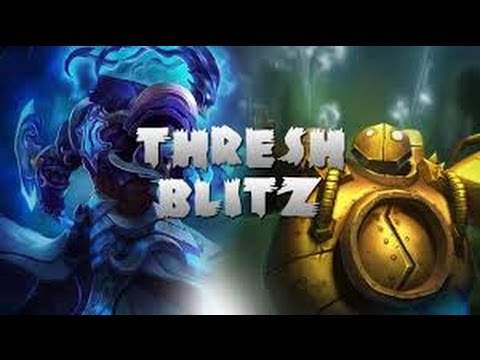 II League Of Legends II Thresh and Blitz Combo II No mic II 12 kills 6 Deaths