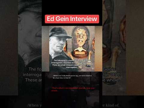 Ed Gein Interview with his real voice - recorded around the time of his arrest in 1957
