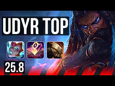 UDYR vs VOLIBEAR (TOP) | 8/1/10, 7 solo kills, Legendary | EUW Challenger | 25.8