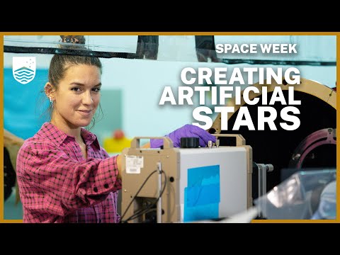 Inside the lab: creating artificial stars with lasers