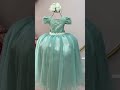 Vestido Infantil Verde Menta Tule Renda Longo Casamento