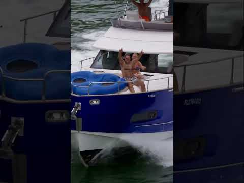 I'm going to use 3 hashtags here: #hauloverinlet #wavingboats #yachtlife