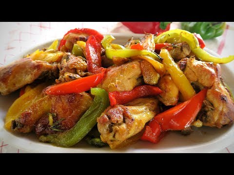 POLLO IN PADELLA CON I PEPERONI - Ricetta Facile