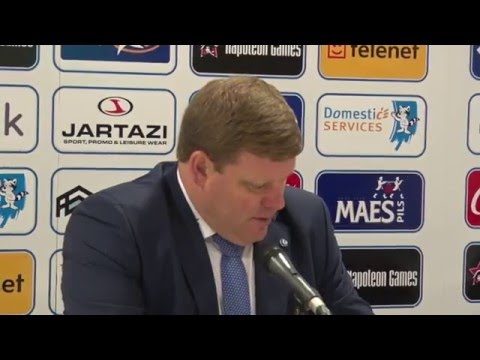 Persconferentie na KAA Gent - KSC Lokeren (26/02/2016)