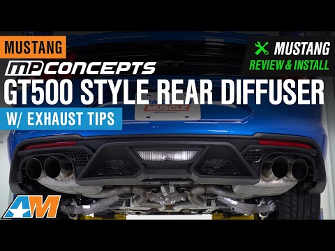 2018-2021 Mustang MP Concepts GT500 Style Rear Diffuser with Exhaust Tips Review & Install