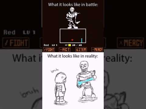 PAPYRUS BATTLE BE LIKE #fyp #battle #frisk #papyrus #undertale #subscribe #like