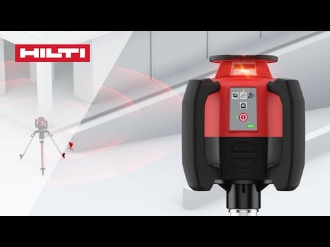 HOW TO auto-align a garage slope with the Hilti PR 30-HVS rotating laser level and PRA 90