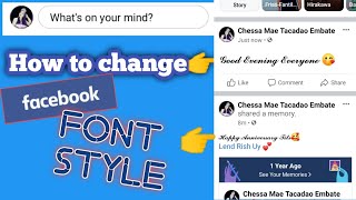 How To Change Facebook 𝔽𝕠𝕟𝕥 Style | How to change 𝔽𝕠𝕟𝕥 in Facebook post