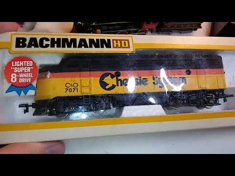 Bachmann super 8 wheel drive F 9  locomotive resto