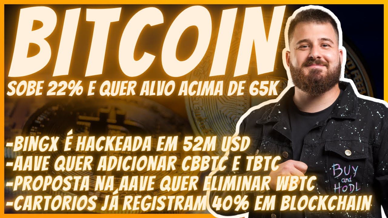 BITCOIN SOBE COM CORTE NOS JUROS AMERICANOS E MIRA 65K. BINGX É HACKEADA 🚨
