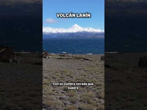 ​El imponente volcán sagrado de la Patagonia argentina 🌋 Volcán Lanín #Shorts #Argentina #Neuquen