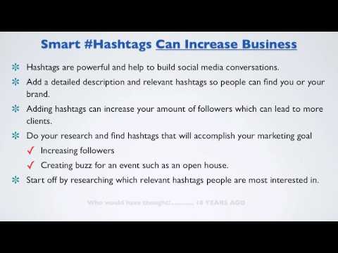 Realtor Tech Tip: What are Hashtags and How Do They Improve Your Marketing?