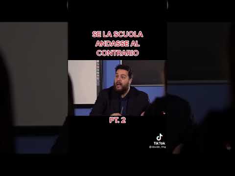 Se la scuola andasse al contrario!!!