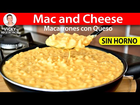 MAC AND CHEESE | Macarrones con Queso SIN HORNO | Vicky Receta Facil