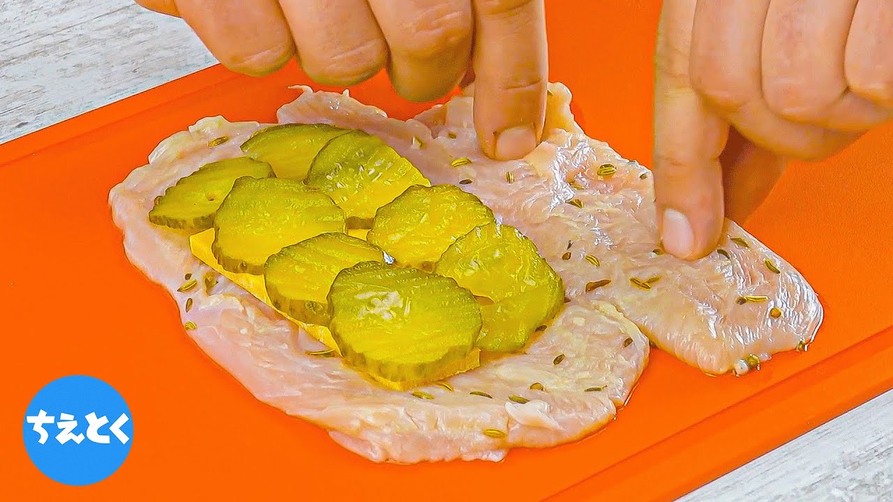 みんなもピクルスで試して！これからは鶏の胸肉はこうして食べます。