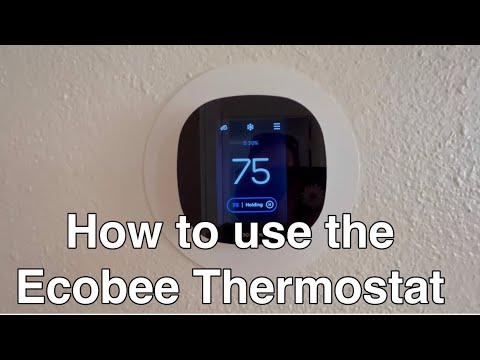 How to use the Ecobee Thermostat: Adjust the heat & AC modes and change the temperature