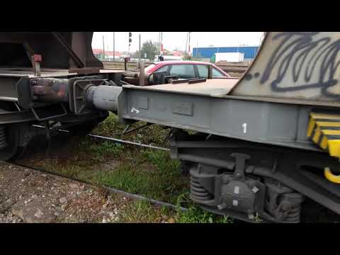 Marfar cu cereale scârțâind lângă Oradea Vest