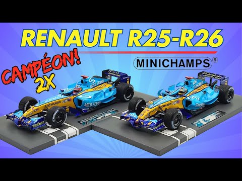 Fernando Alonso's glory days! -  Review & Unboxing Minichamps 1/18 Renault F1 R25 & R26 modelcar