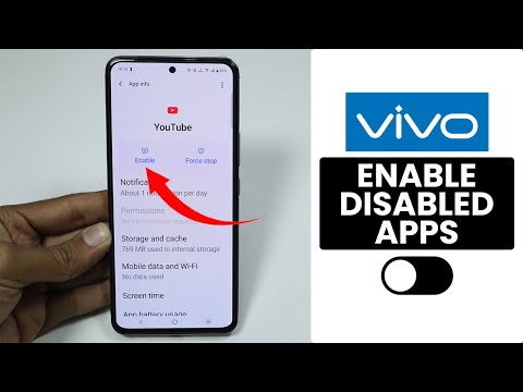 How to Enable Disabled Apps on Any Vivo Phone - Apps Settings