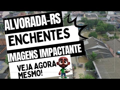 Enchentes no  sul do Brasil: Alvorada RS  #Alvorada #enchente #shortsvideo