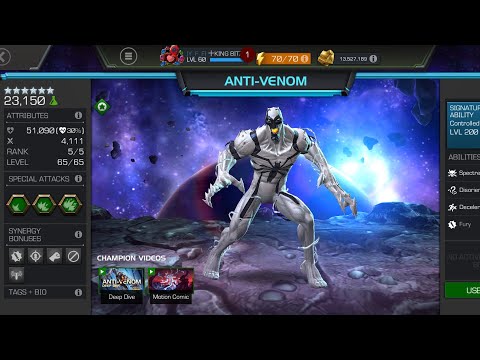 6* Rank 5 Anti Venom first gameplay showcase #mcoc #contestofchampions