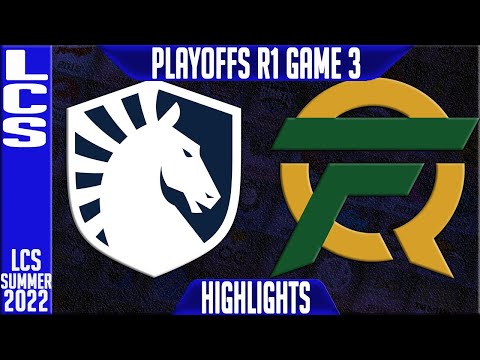 TL vs FLY Highlights Game 3 | LCS Playoffs Summer 2022 Round 1 Upper | Team Liquid vs FlyQuest G3