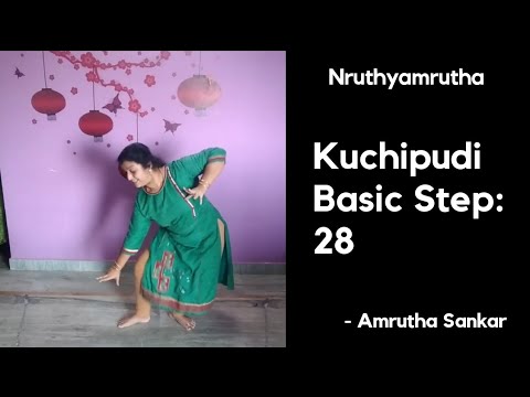 Kuchipudi basic step - 28 ll Amrutha Sankar ll Nruthyamrutha