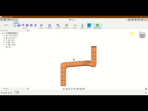Fusion 360 - 3D Sketch and Form Pipe