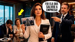 Minha sogra me excluiu da foto da promoção do meu marido, mas o chefe pediu minha presença