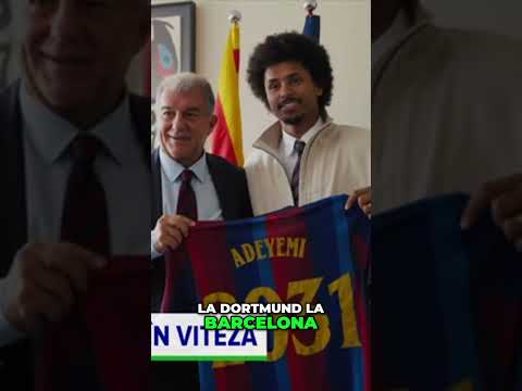 Adeyemi la Barcelona: Mama Româncă și Transferul Spectaculos! #shorts