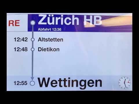 Ansage Begrüssung RE Wettingen