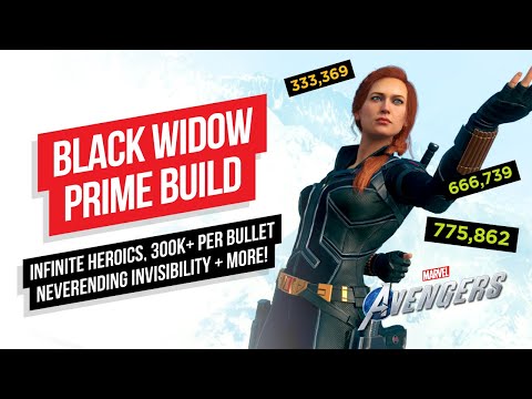 BLACK WIDOW PRIME BUILD | 700K+ CRITS, INFINITE HEROICS & MORE! | Marvel's Avengers Game