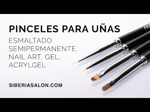 Pinceles NATA para uñas de gel, esmaltado semipermanente y Nail art 💅