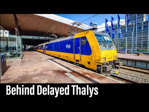 Trein Cabinerit / HSL - Vertraagd door Thalys / Rotterdam - Amsterdam / TRAXX IC 1047 / Aug 2021