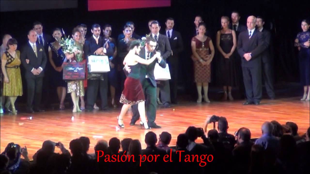 CLARISA ARAGON y JONATHAN SAAVEDRA Campeones de Tango de Pista 2015 en el LUNA PARK ARGENTINA