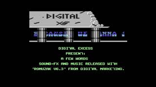 C64 Demo - A Few Words [1989] by Digital Excess