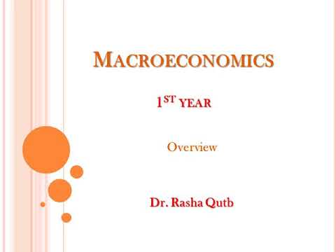 the Principles of Macroeconomics.  lecture 1