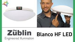 LED Deckenleuchte mit HF Bewegungsmelder und Notlicht: Die Züblin Blanco HF LED