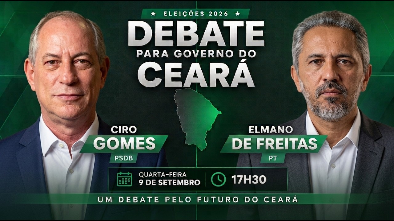 Imagem da notícia Ciro e Elmano participam de debate do PontoPoder nesta quarta-feira (9)