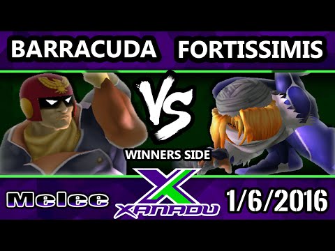 S@X 131 - Barracuda (Captain Falcon) Vs. Fortissismis (Sheik) SSBM Tournament - Smash Melee