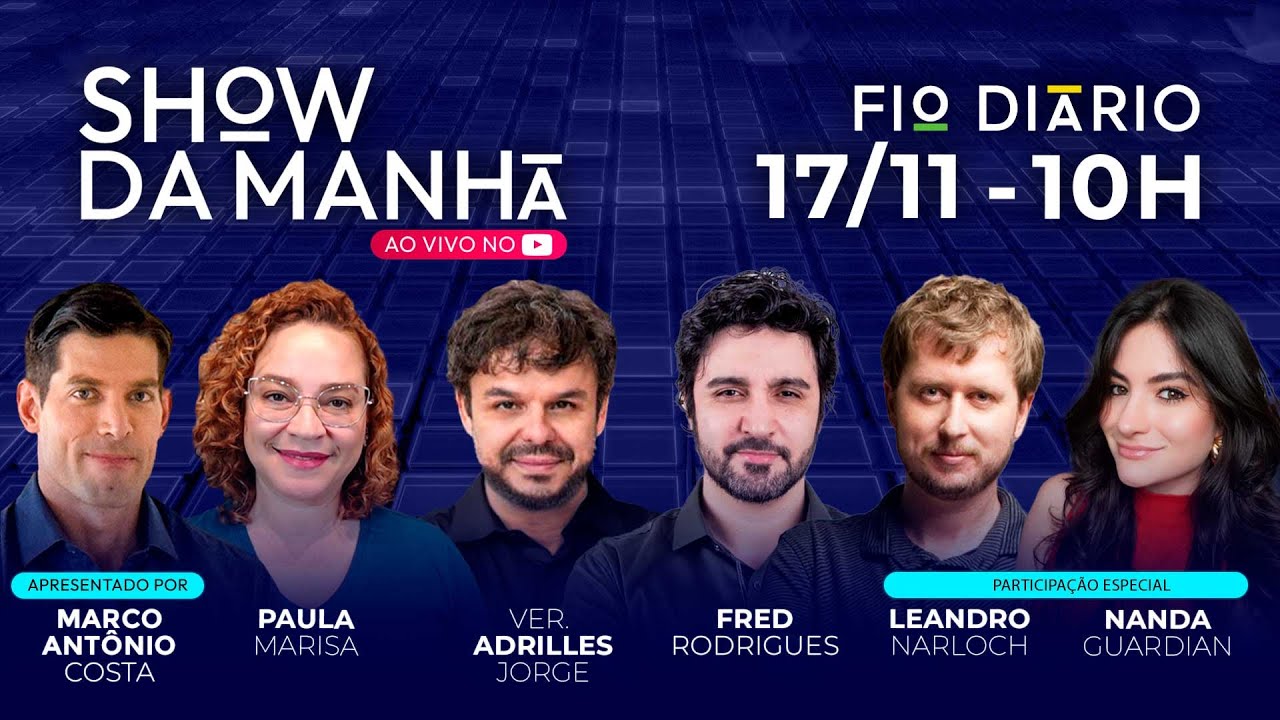 SHOW DA MANHÃ - LEANDRO NARLOCH, NANDA GUARDIAN E AS POLÊMICAS - 17/11/2025