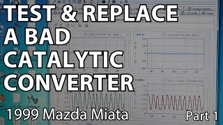 How To Test & Replace A Catalytic Converter DIY - Part 1 - 1999 Miata (P0421)
