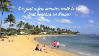 preview picture of video 'Hideaway Cove's Oceanview 3 bedroom 2 bath air conditioned vacation rental Poipu Kauai'