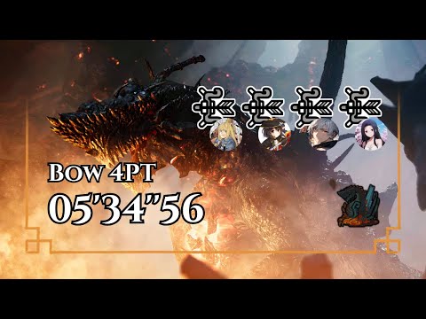 [MHWilds:PC] Gogmazios | 5'34"56 | Bow 4 pt