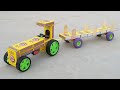 How To Make A Matchbox Tractor At Home Diy Electric Tractor Trolley From Matchbox