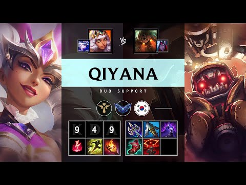 Qiyana Support vs Nautilus - KR Diamond Patch 25.18