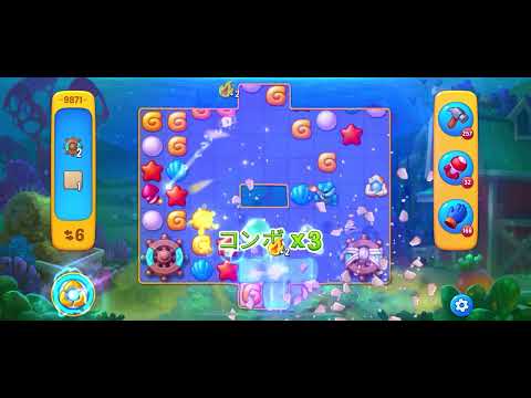 Fishdom level 9871 no boosters フィッシュダム ノーマル