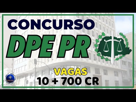 🚨 DPE PR, concurso público com edital publicado.