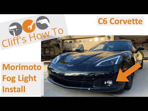 Morimoto LED Fog Light Install C6 Corvette